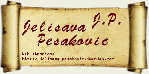 Jelisava Pešaković vizit kartica